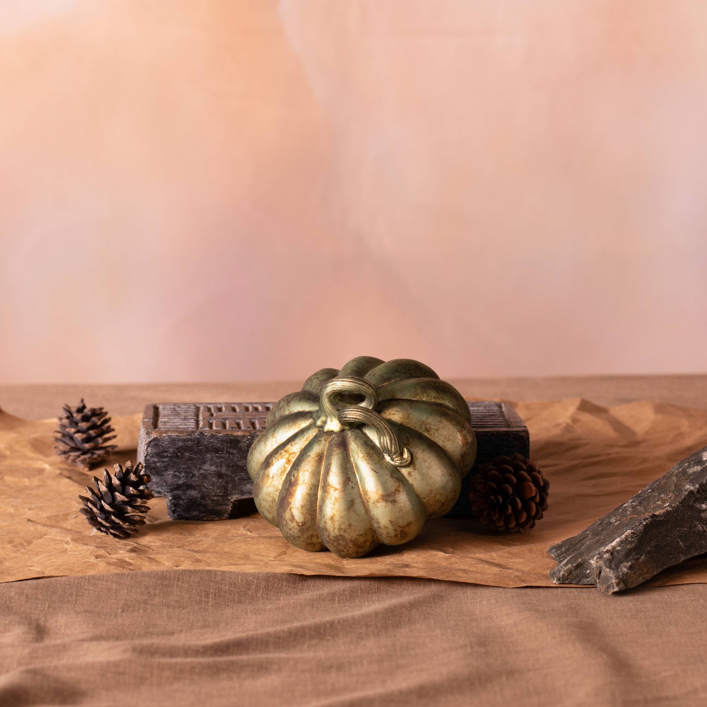 Pumpkin Glass Décor
