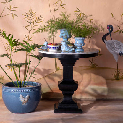 Rooster Planter Blue