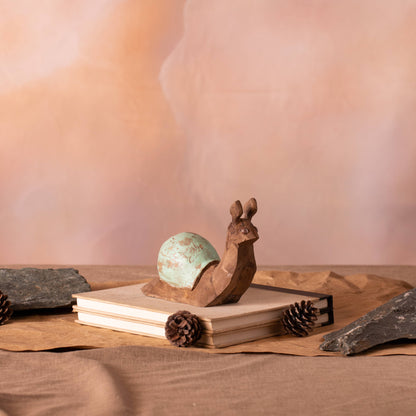 Speedy Snail Wooden Decor