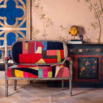 Floral Painted Mini Sideboard