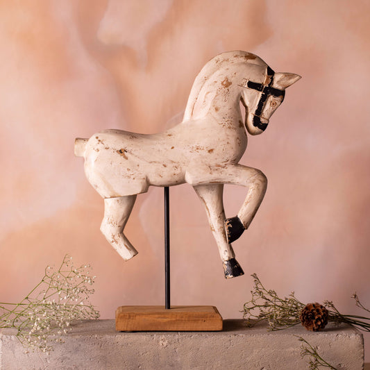 Columbus Wooden Horse Decor