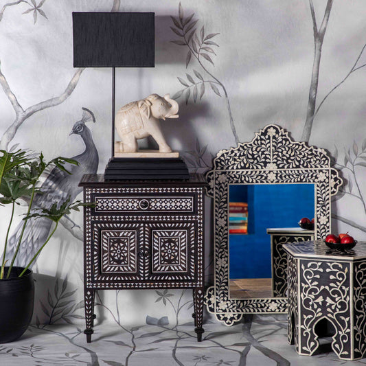 Bone Inlay Nightstand