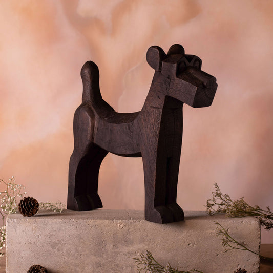 Poppy Wooden Dog Decor