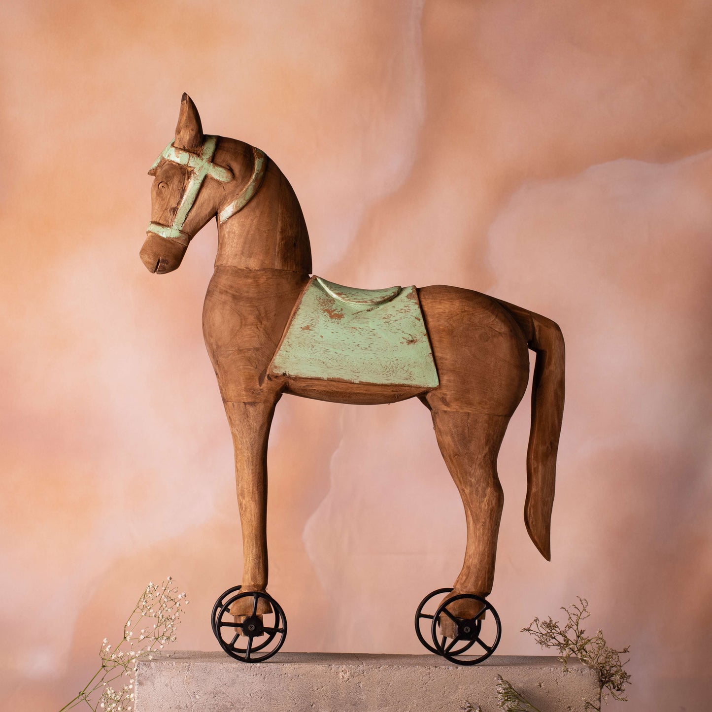 Rodeo Horse on Wheels Decor