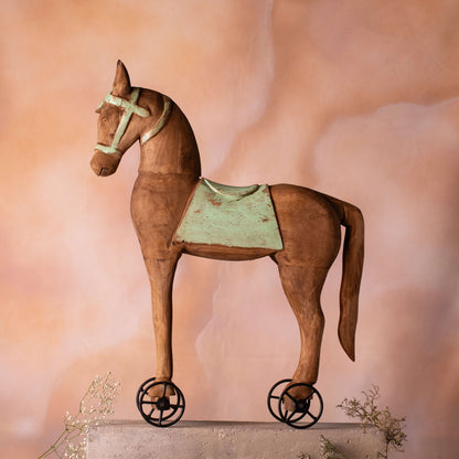 Rodeo Horse on Wheels Decor