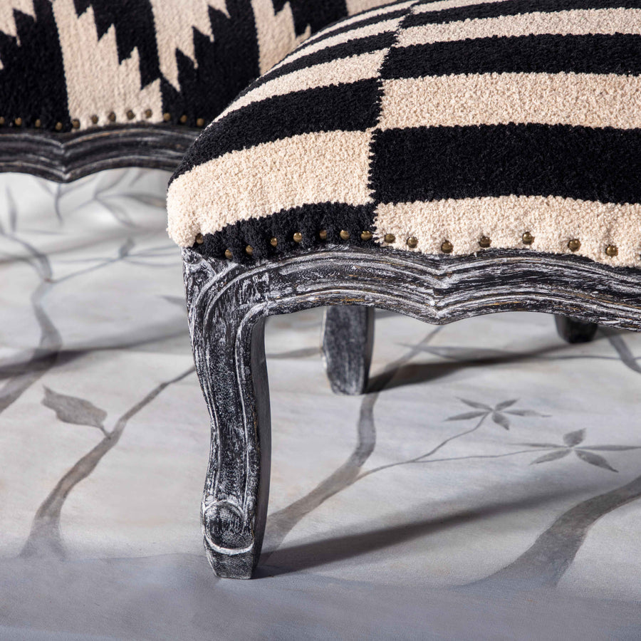 Striped stool
