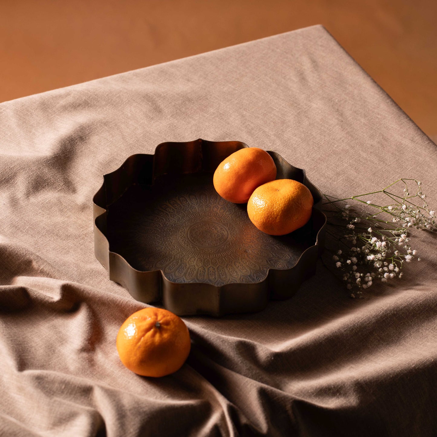 Kanak Tray With Etching