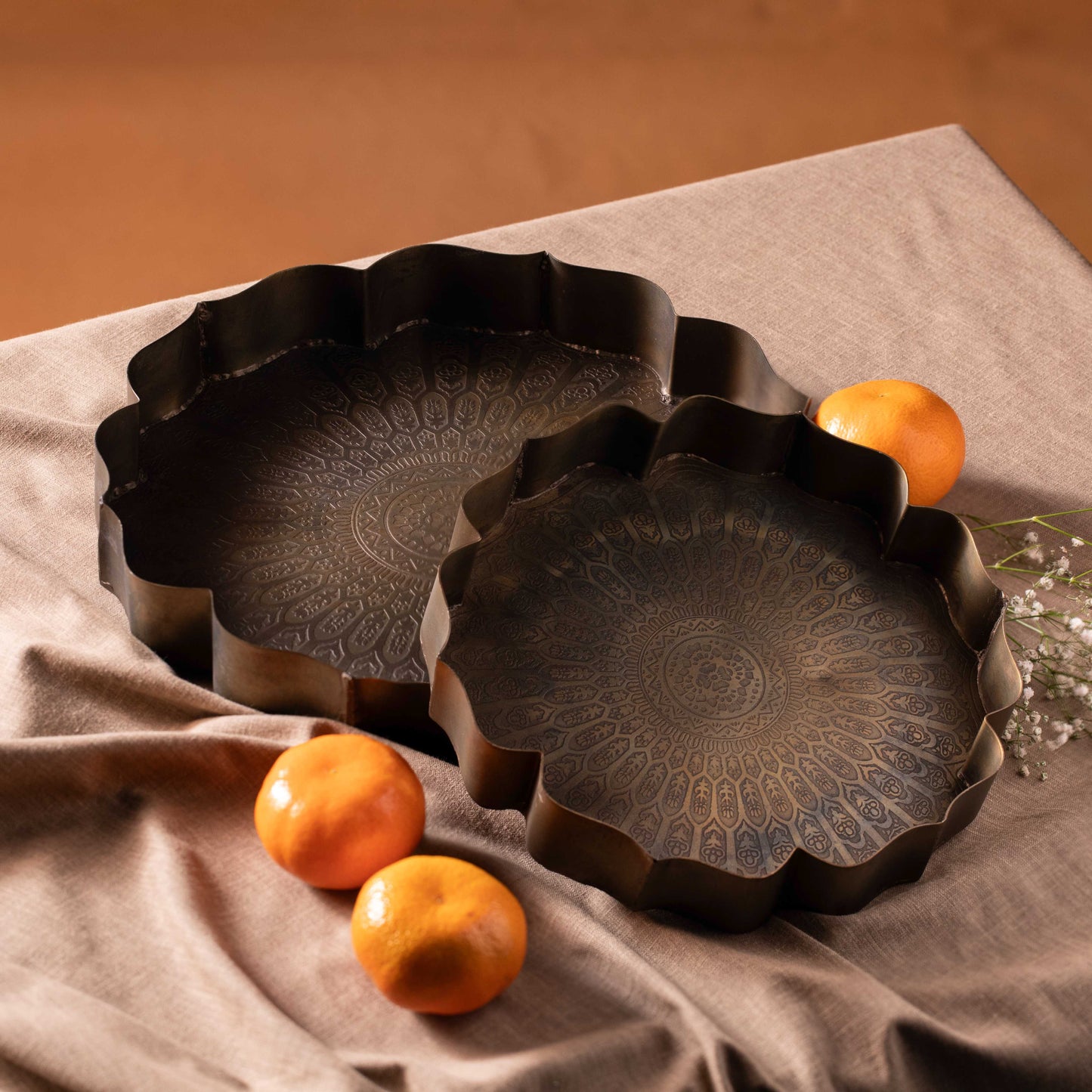 Kanak Tray With Etching