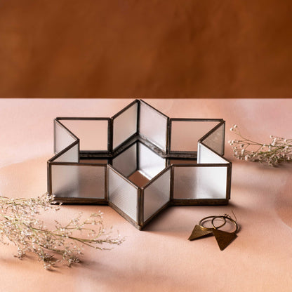 Star Tray With Mirror Base