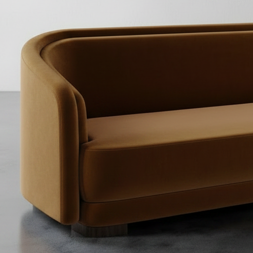 Astor Curved Sofa — Velvet Lounge, made to order by Peacock Life — view 4