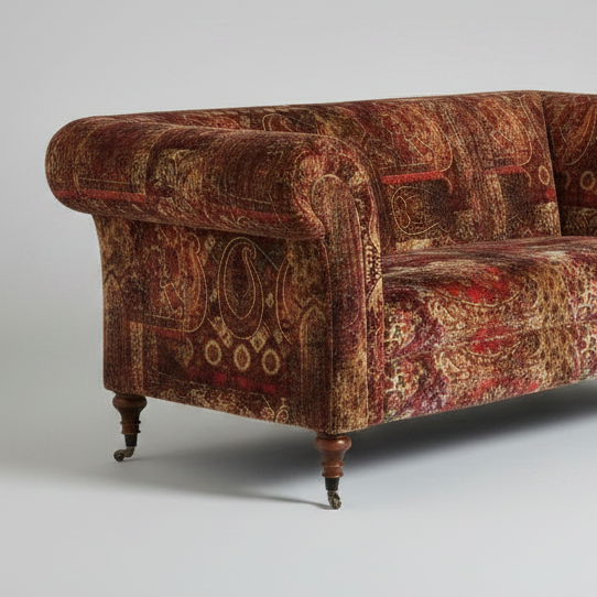 Urus Sofa — Paisley Vintage Lounge, made to order by Peacock Life — view 3