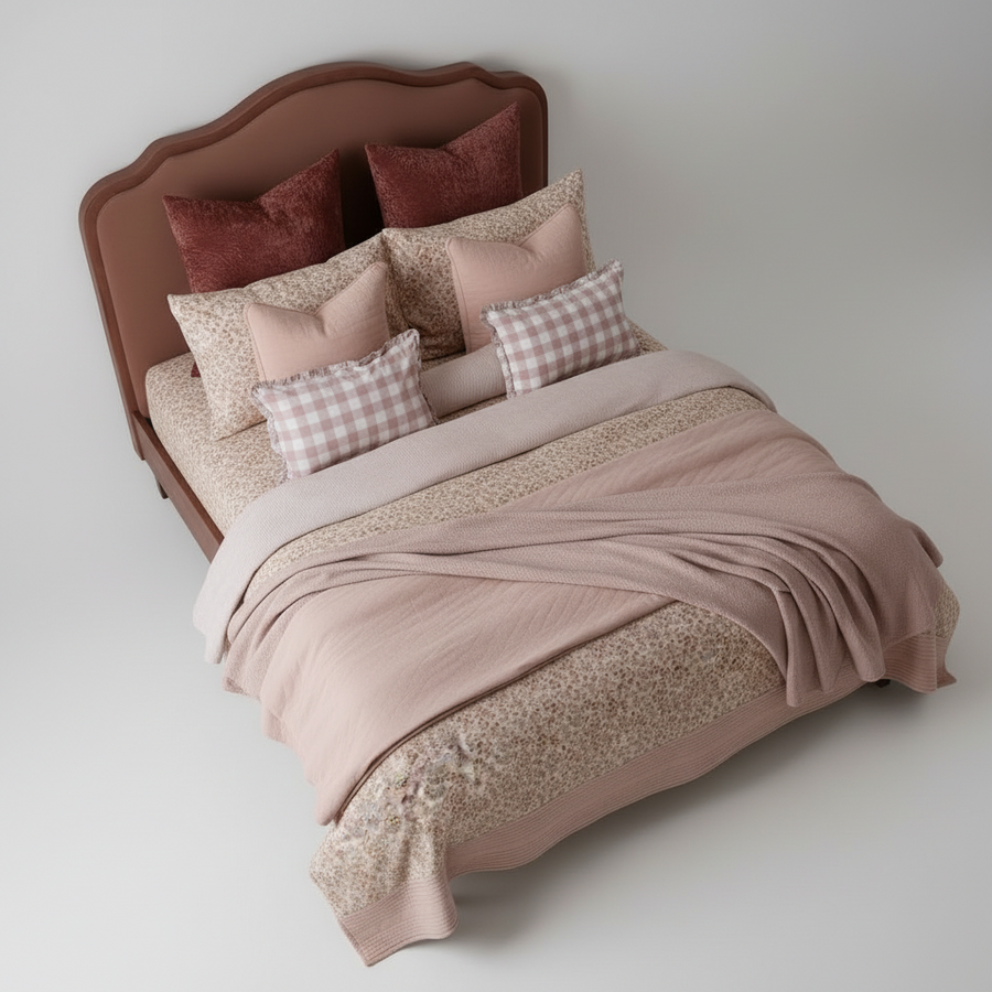 Claret Curve Bed