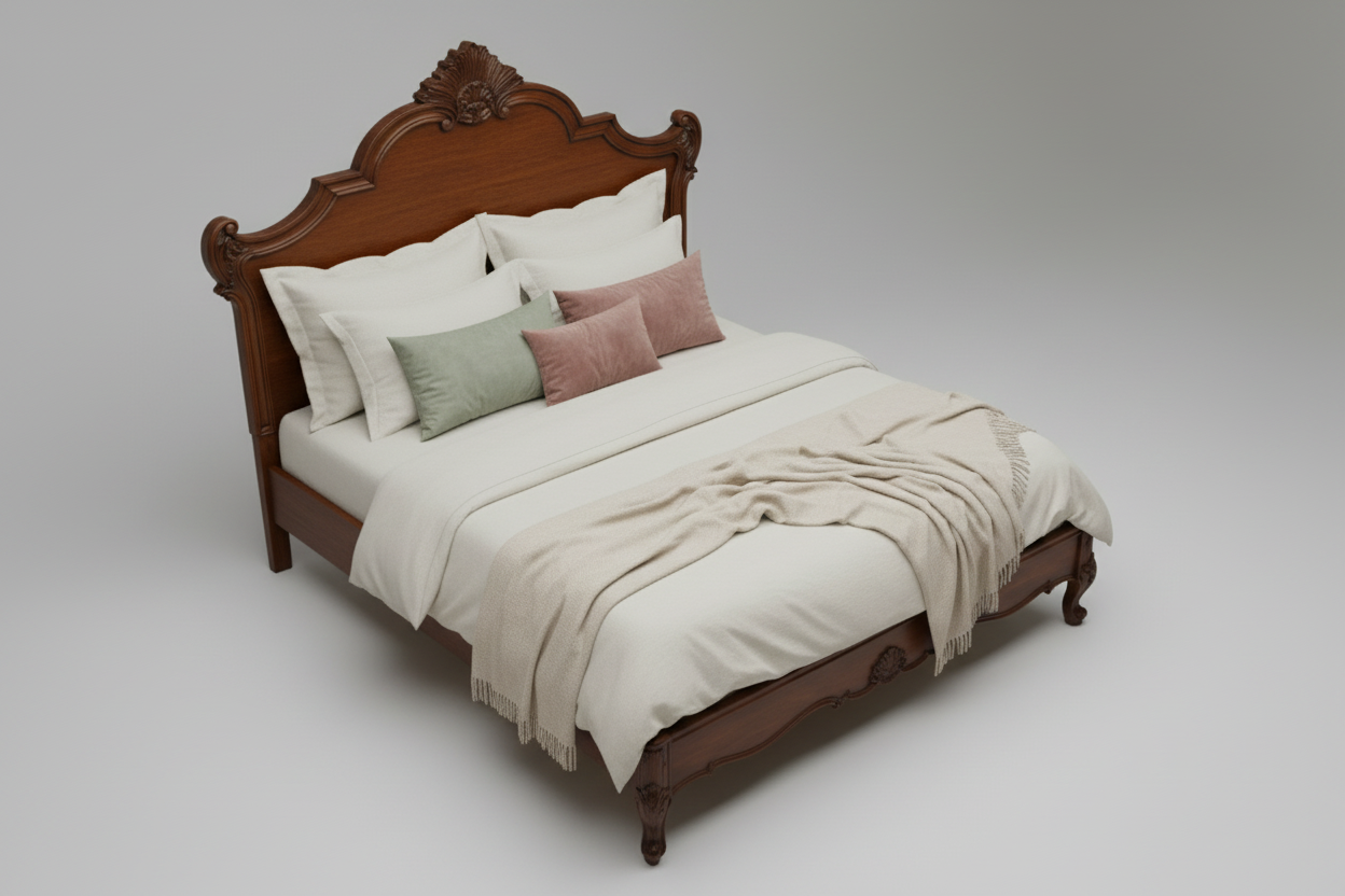 Royal Mahogany Bed
