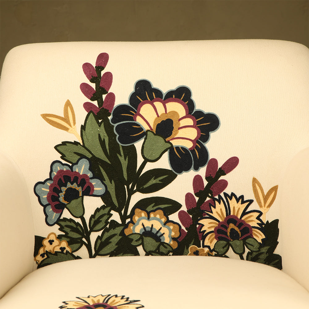 Pari Emroidered Accent Chair