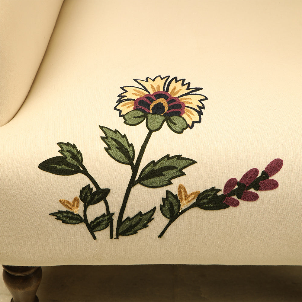 Pari Emroidered Accent Chair