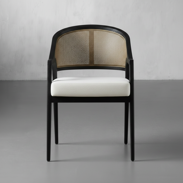 Cane Dining Accent Chair – Woven Cane Chair