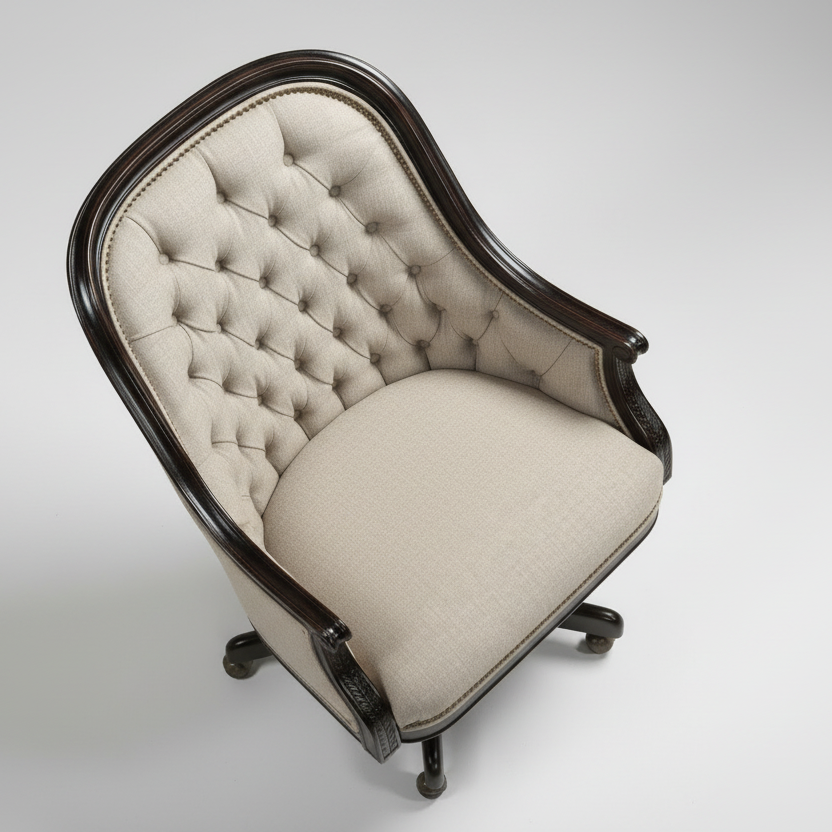 Ivory Durbar Chair – styled in a room setting