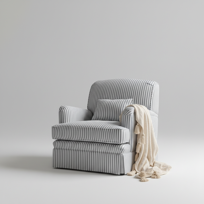 The Hampton Stripe Chair – Striped Lounge Chair