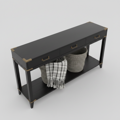 Brass Trim Console
