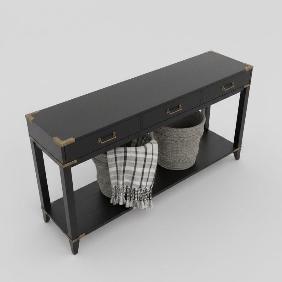 Brass Trim Console