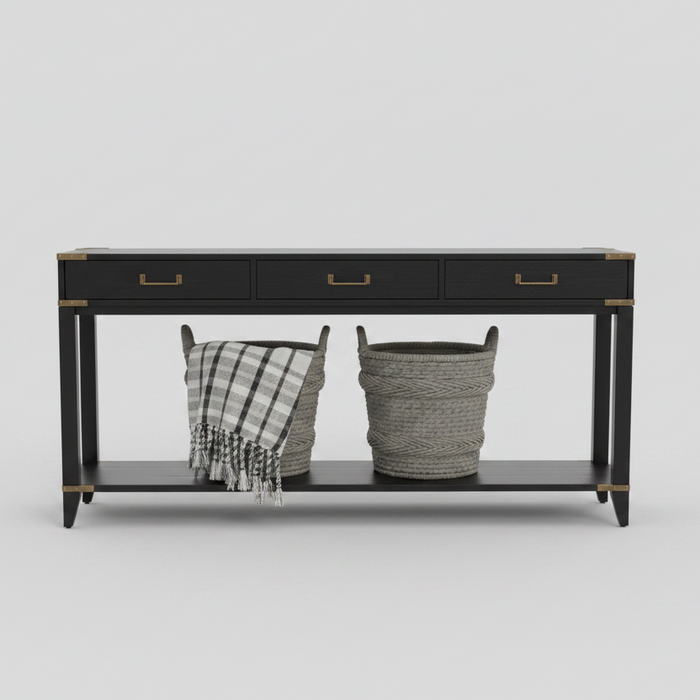 Brass Trim Console