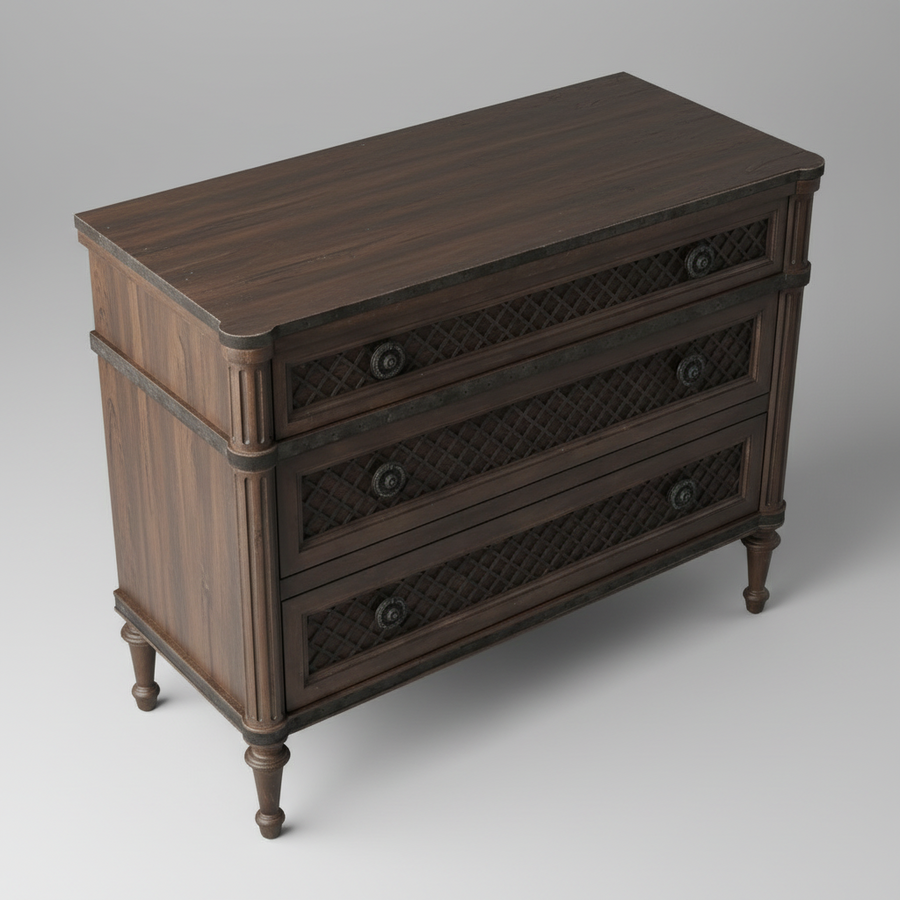 Lattice Dresser Bed Side Table