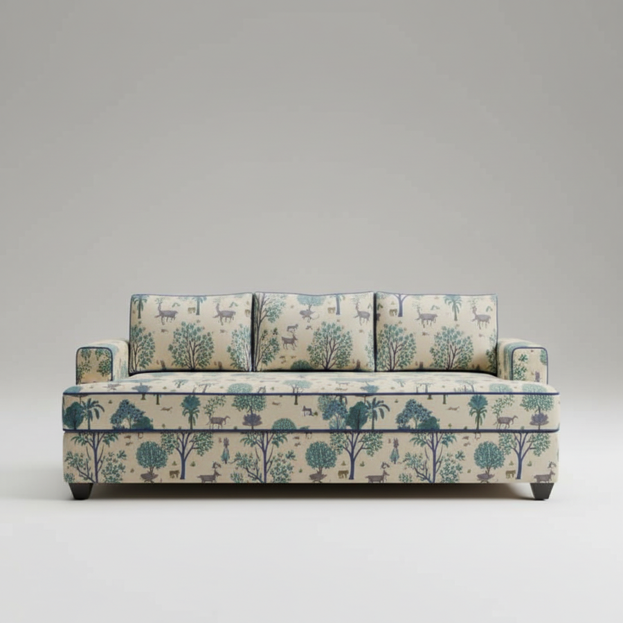 The Baug Sofa — Clean-Lined Lounge, made to order by Peacock Life