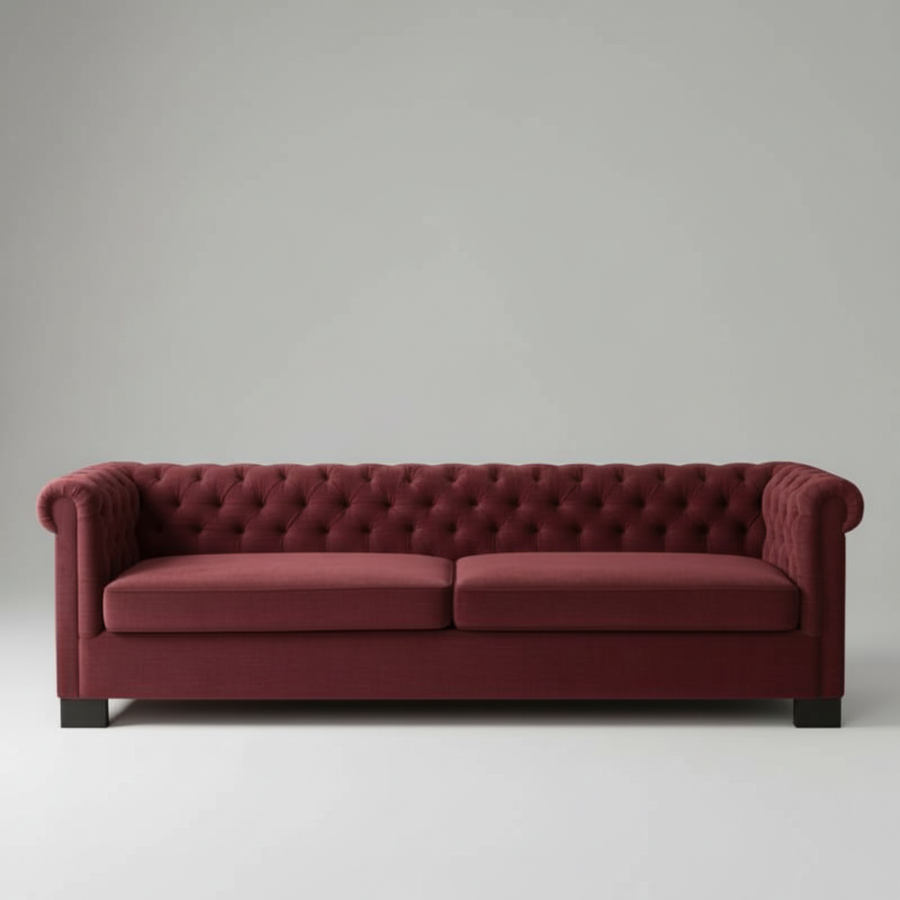 Chesterfield Sofa — Deep Button Tufted, made to order by Peacock Life — view 3