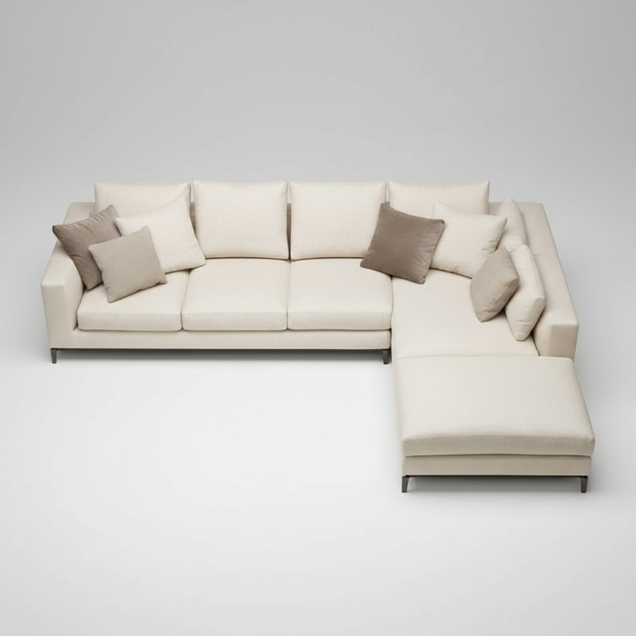 Chaise Sofa — Modern L-Shape Lounge, made to order by Peacock Life — view 4