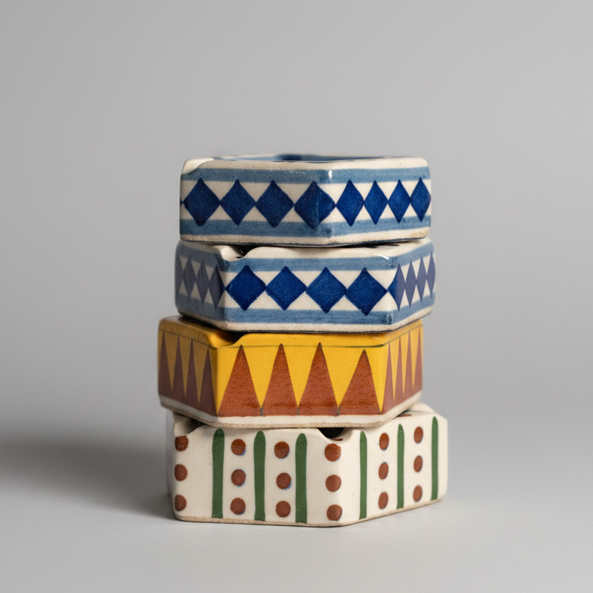Mosaic Ashtray Set