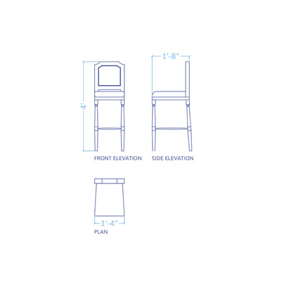 Auric Bar Revolving Chair