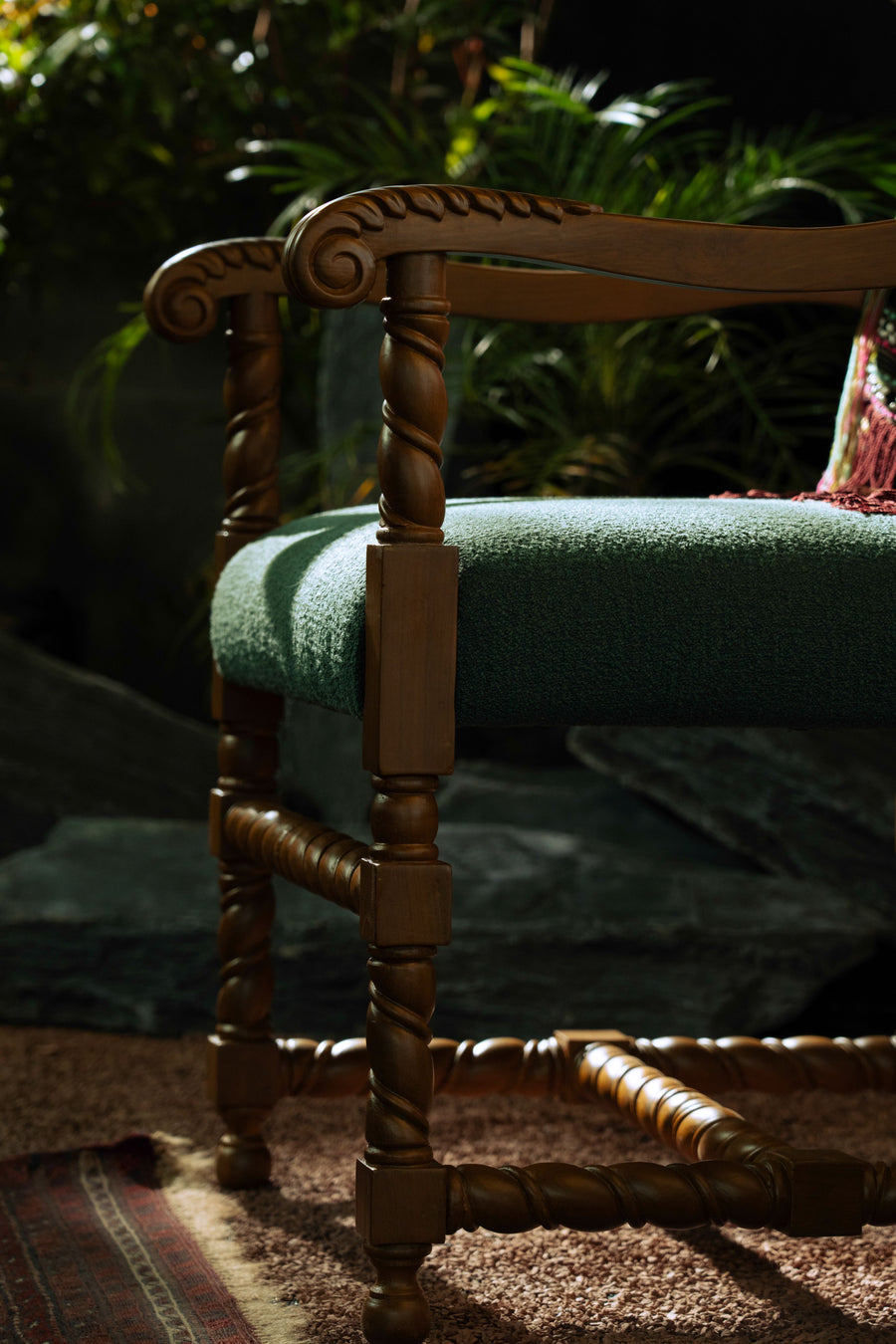 Garo Arm Chair – close-up of upholstery