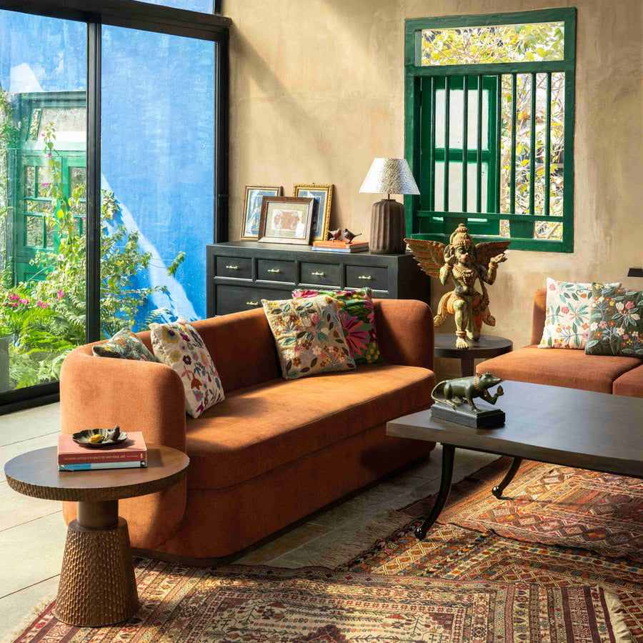 Wave Sofa — Curved U-Shape Back, made to order by Peacock Life — view 3