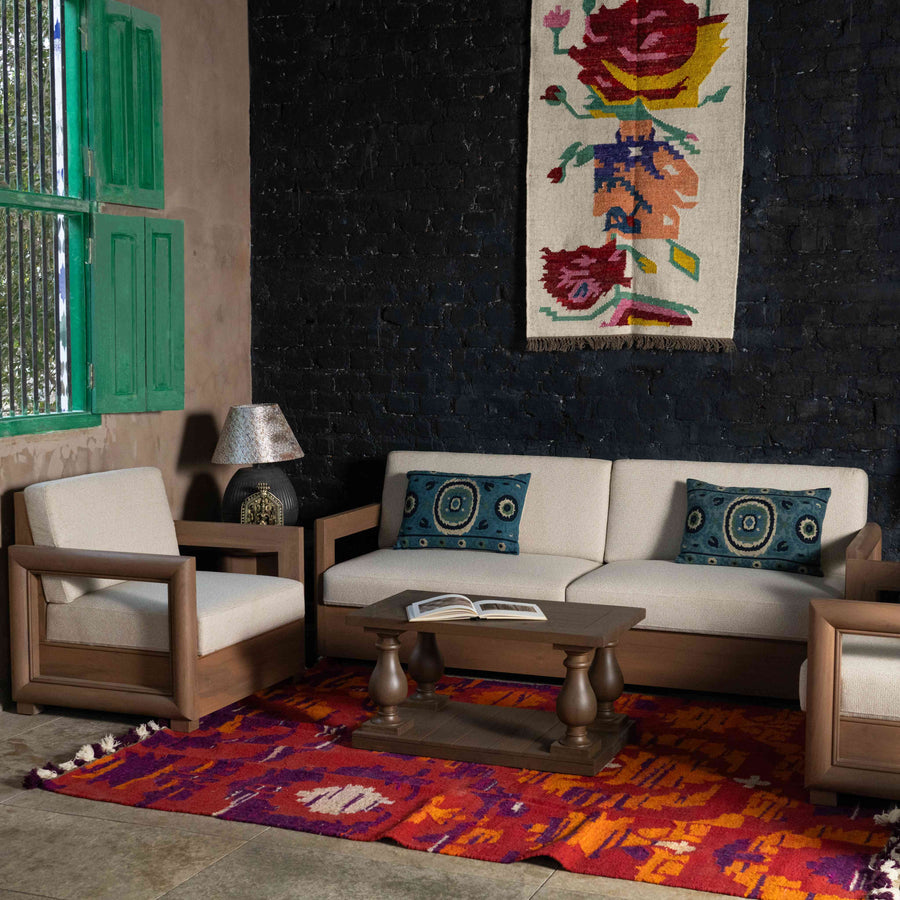 Aralias 2-Seater — Burma Teak Sofa, made to order by Peacock Life — view 2