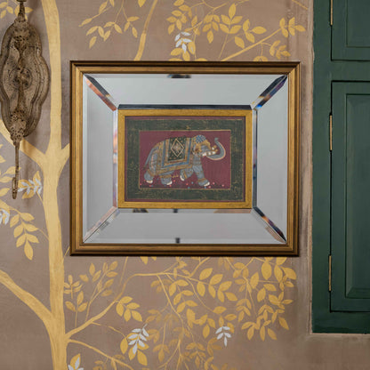 Temple Elephant Painting on Silk