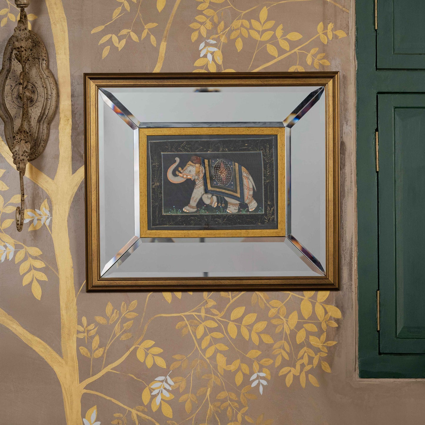 Temple Elephant Painting on Silk