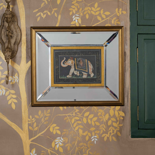 Temple Elephant Painting on Silk