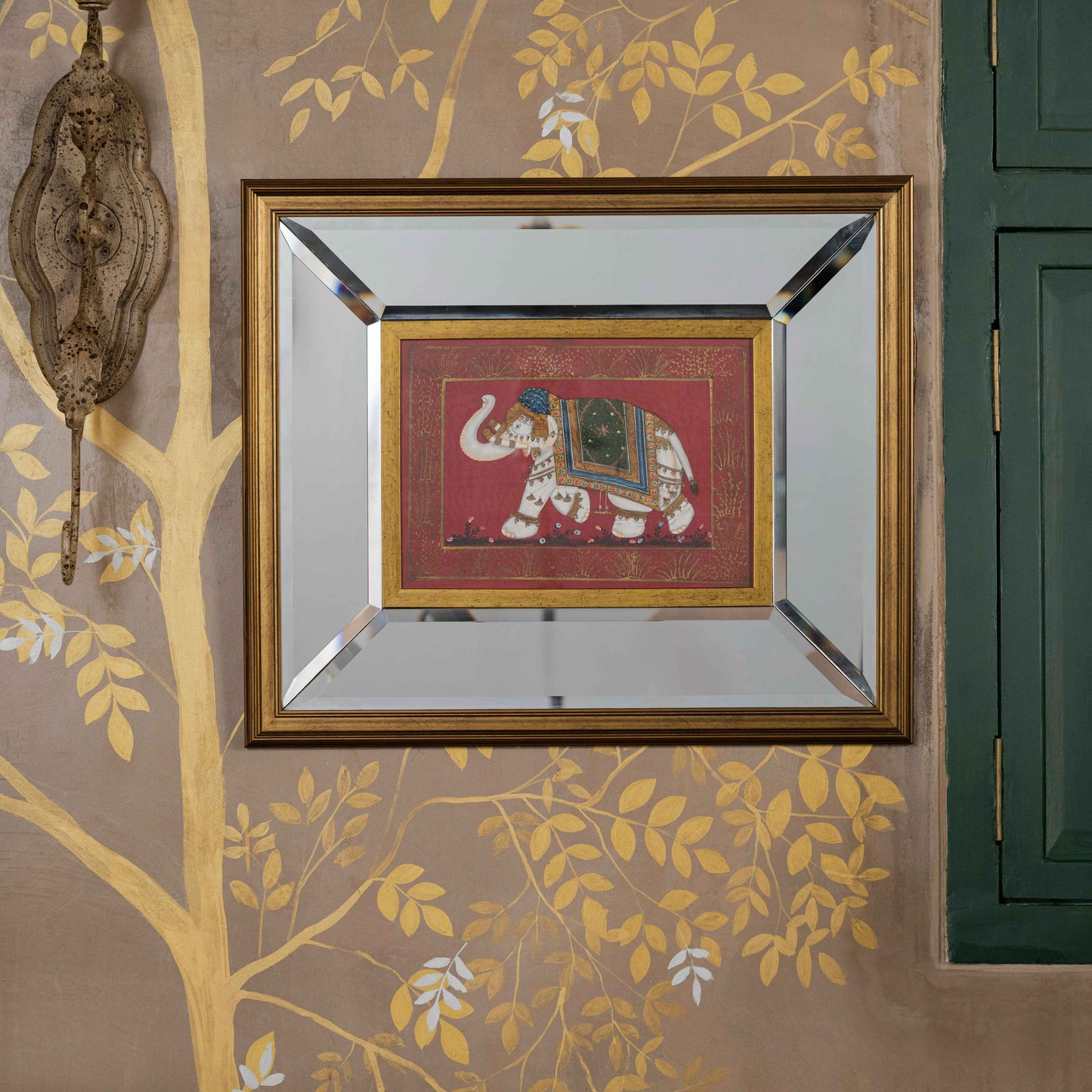 Temple Elephant Painting on Silk