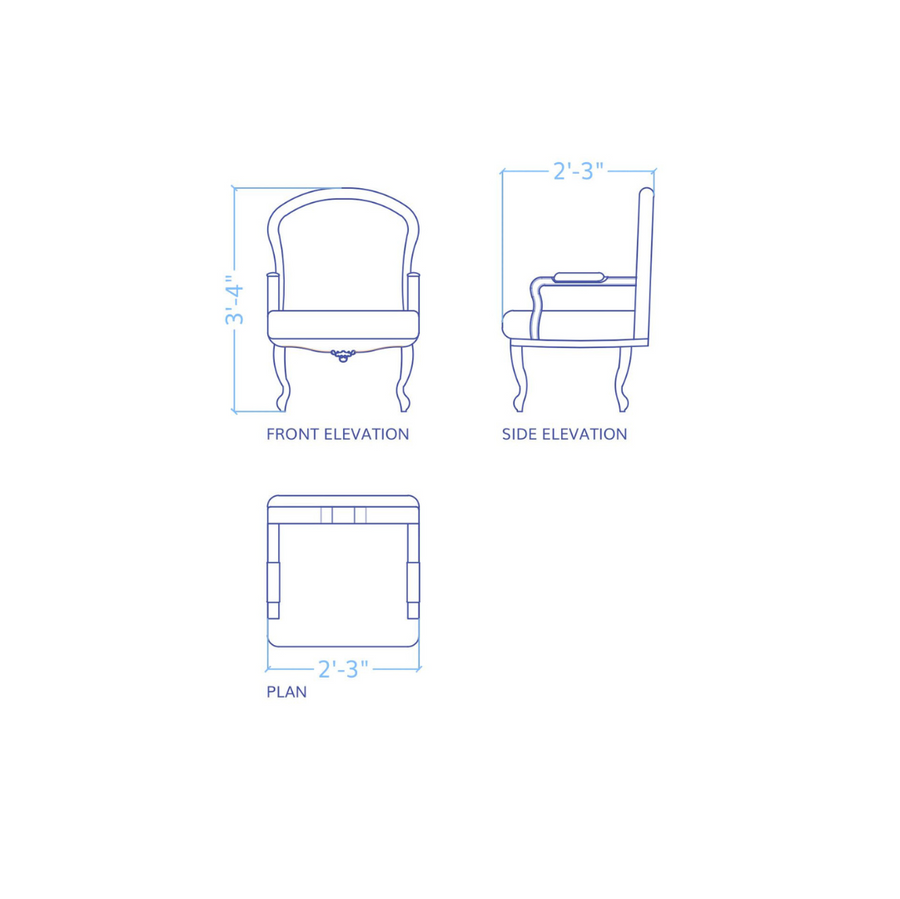 Gilt Chair – styled in a room setting