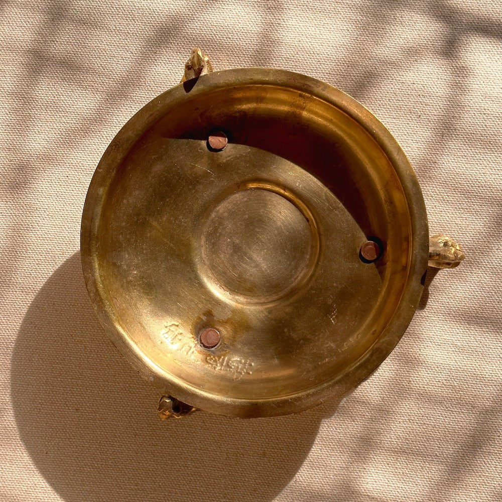 Vintage Mini Brass Platters - Peacock Life by Shabnam Gupta