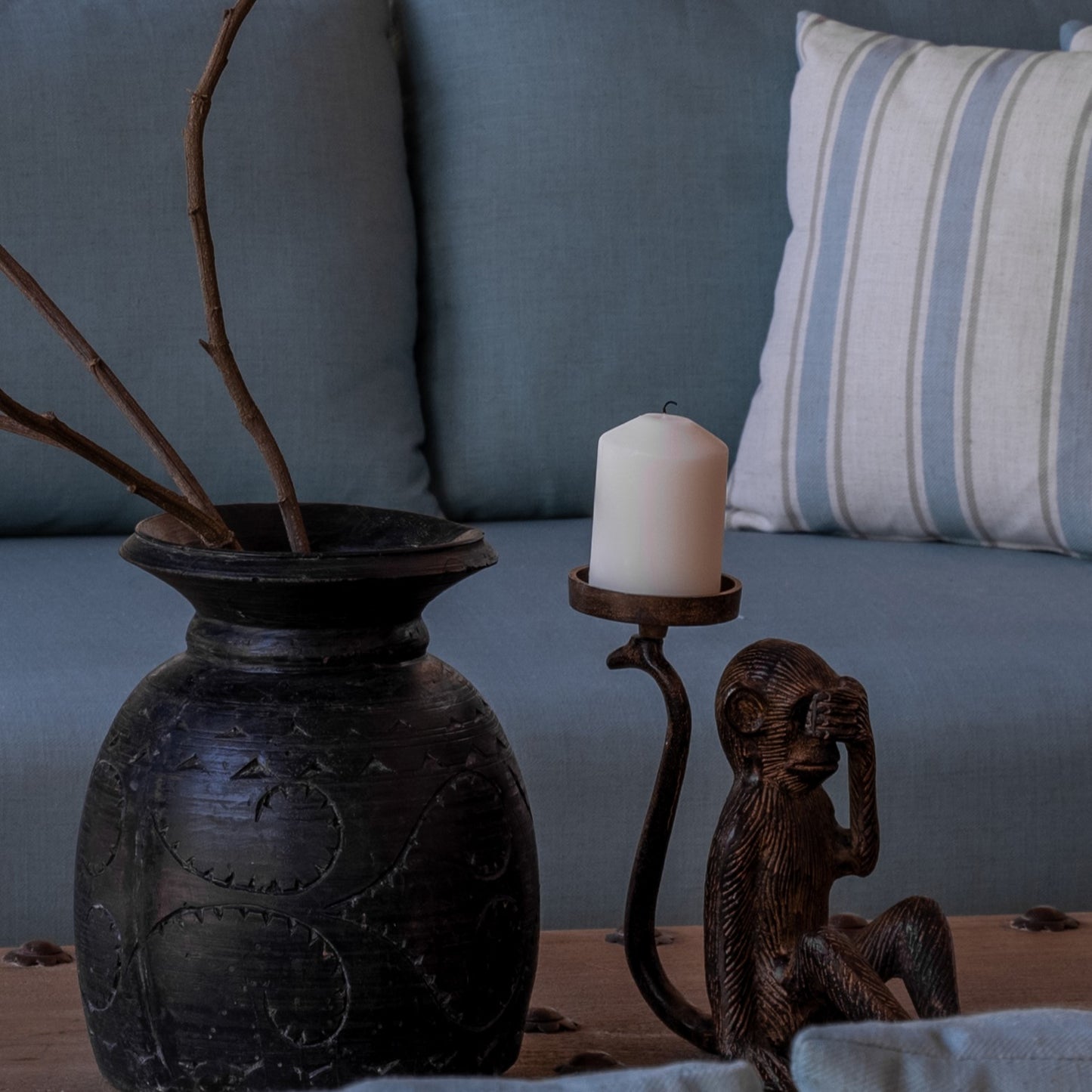 Wise Monkey Candle Holder