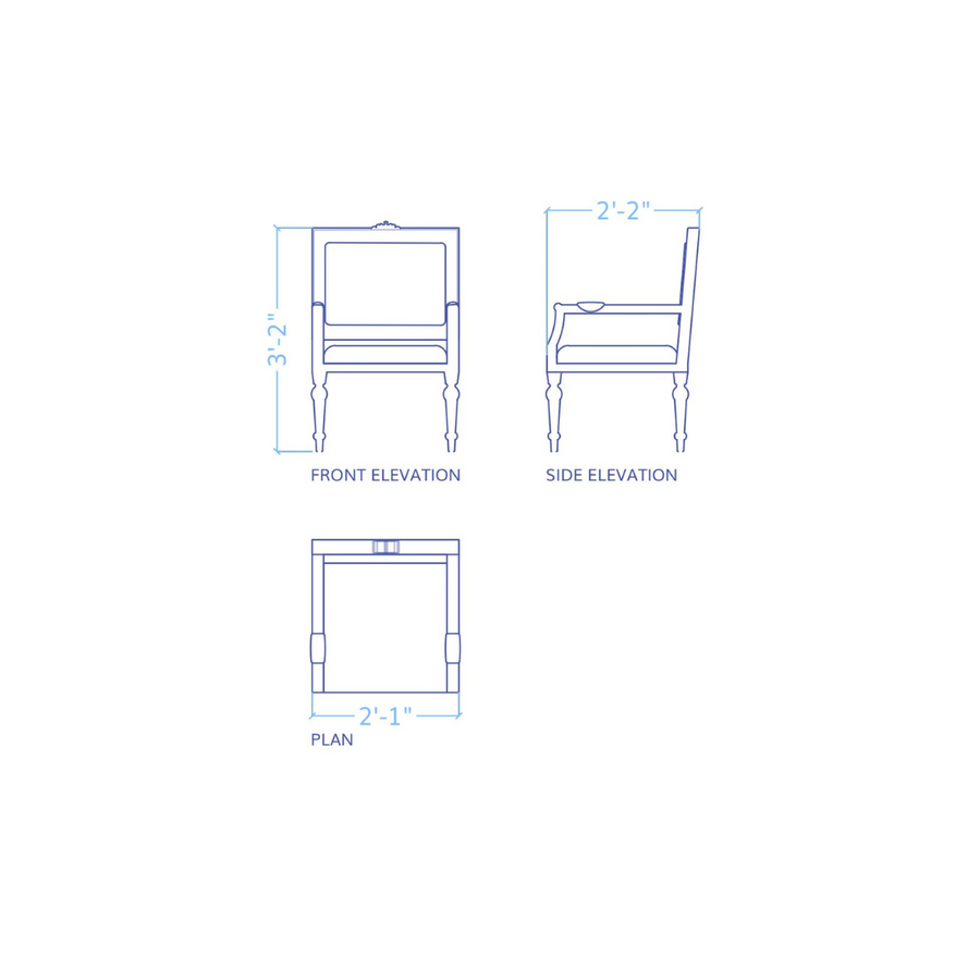 Logan Chair – side profile