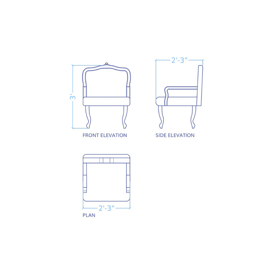 Lucas Chair – side profile