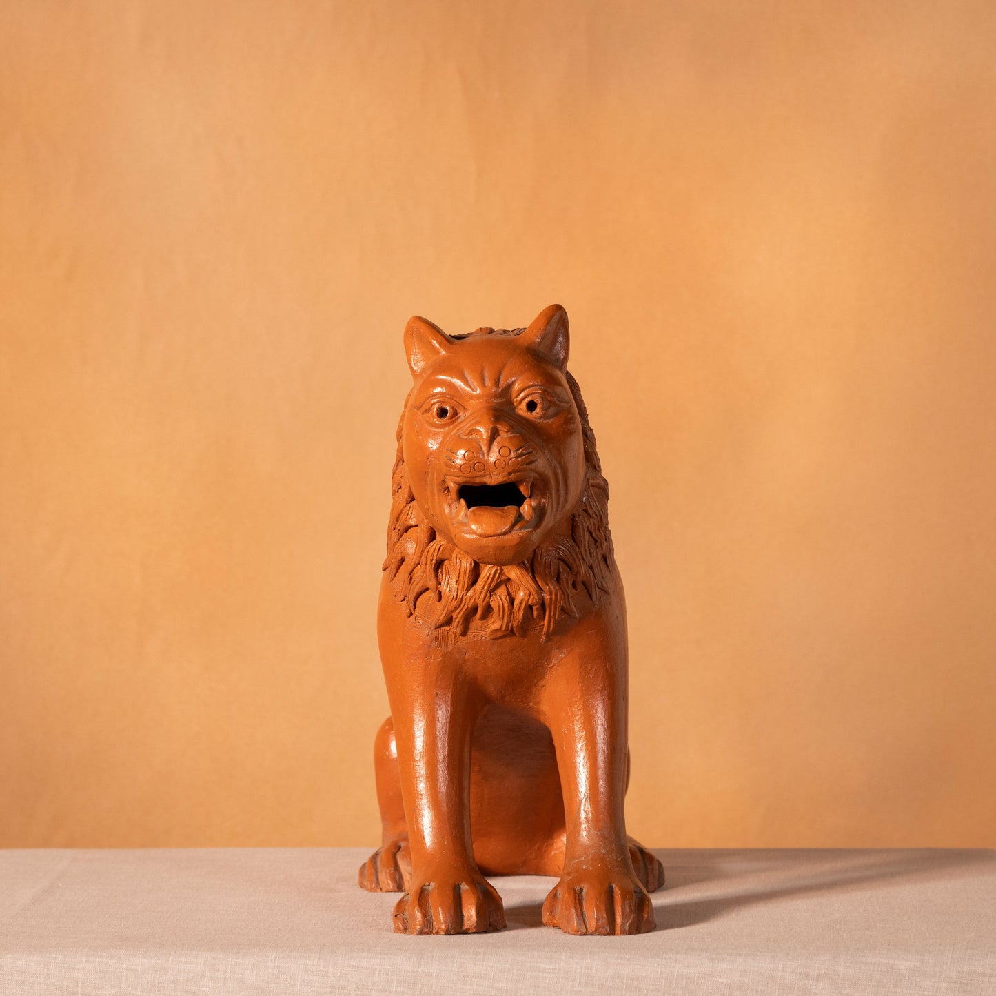Crouching Lion Garden Decor
