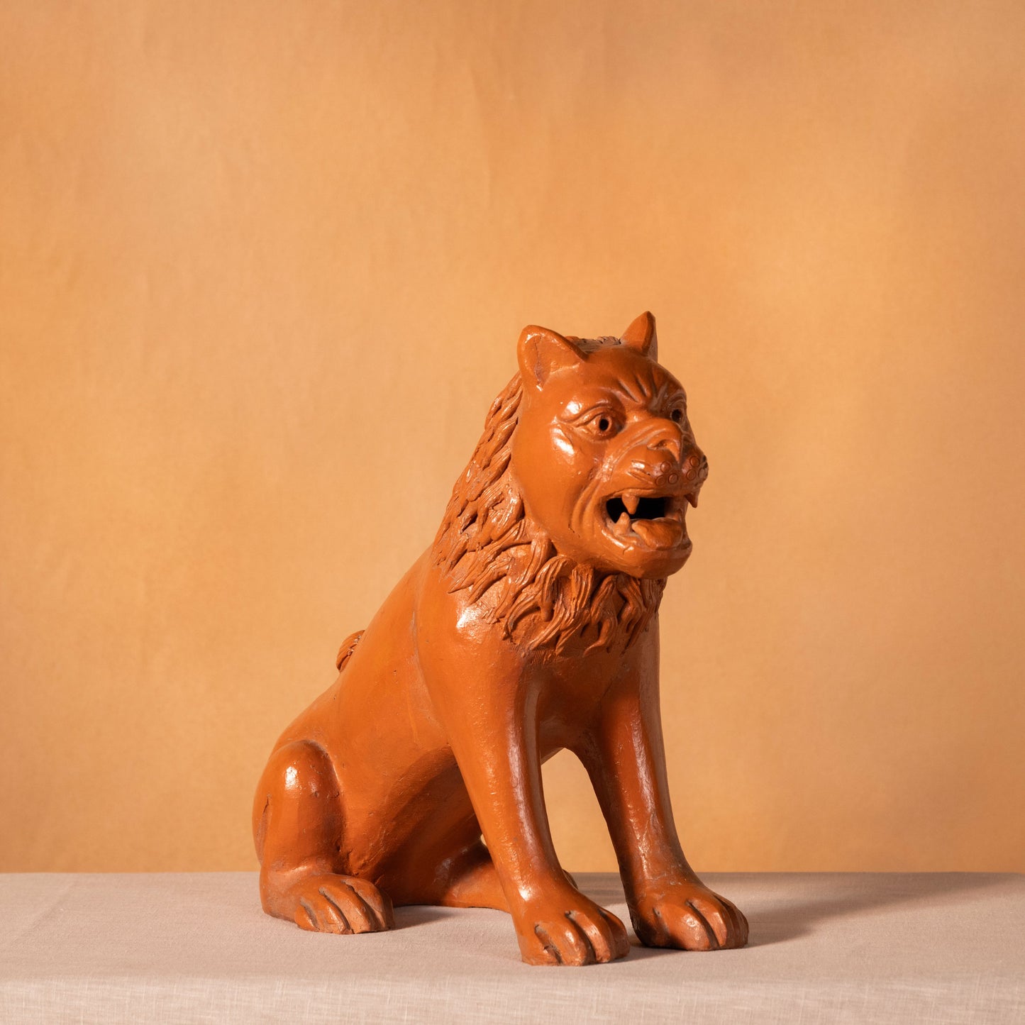 Crouching Lion Garden Decor