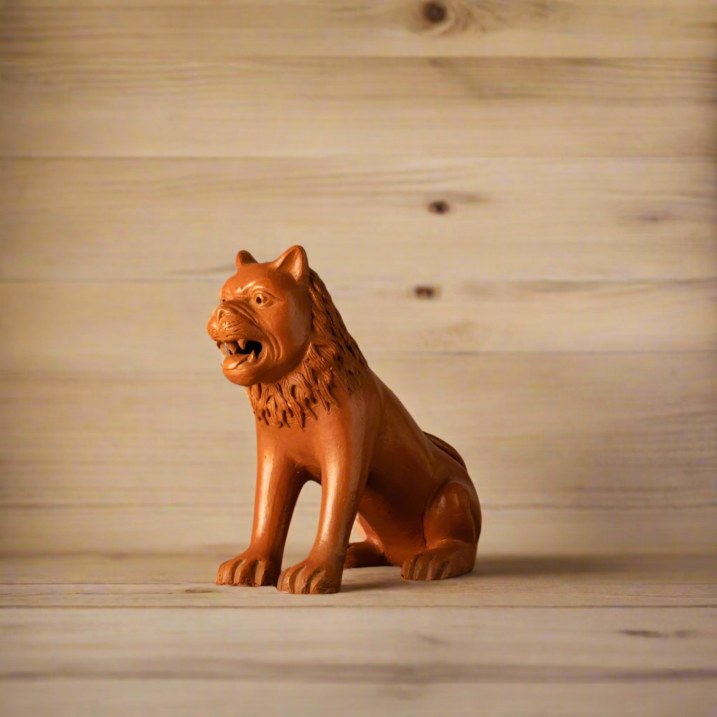 Crouching Lion Garden Decor