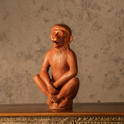 Squatted Monkey Garden Decor