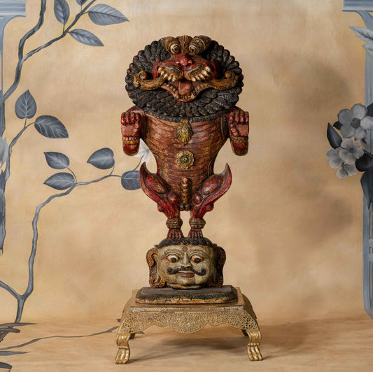 Wooden Standing Yali (One of One)