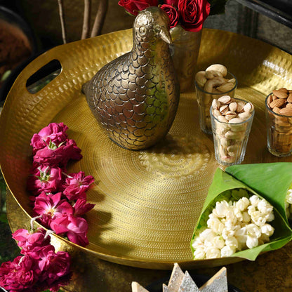 Goldleaf Round Tray