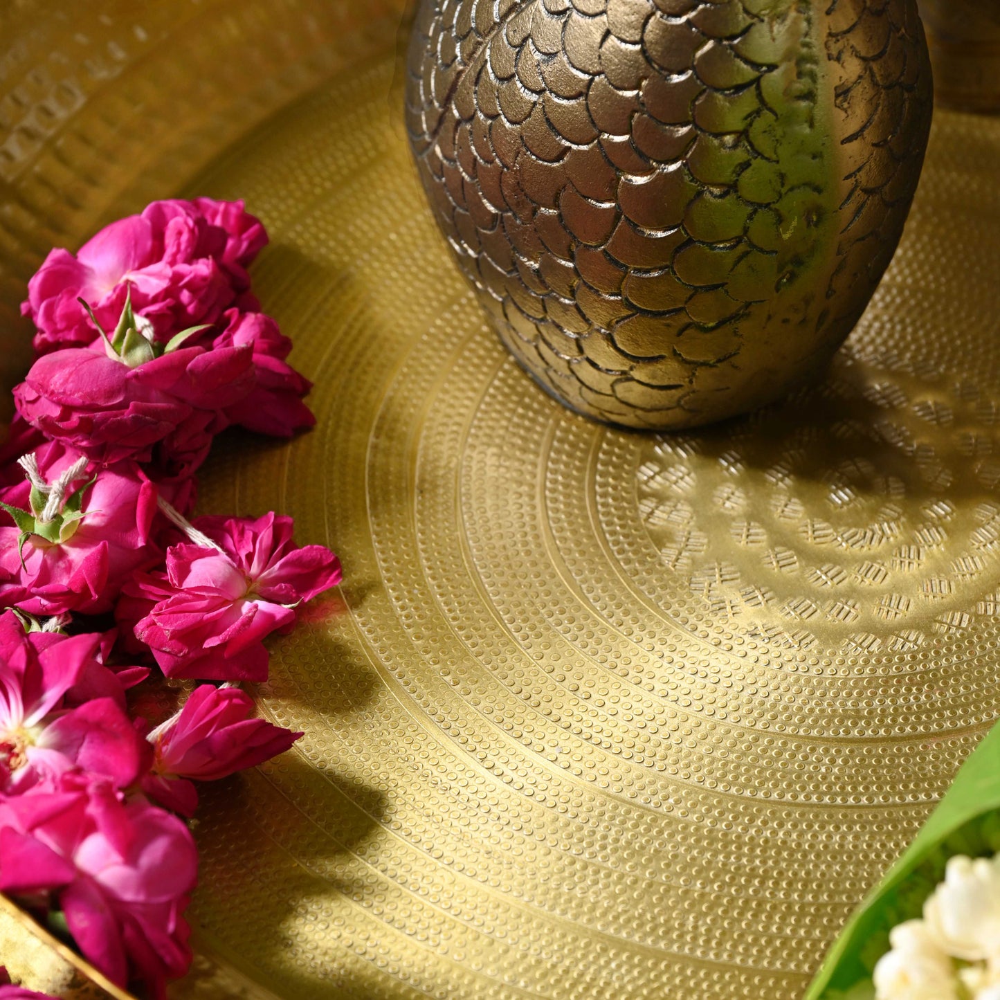 Goldleaf Round Tray
